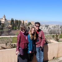 Sleepy Hollow at the Mystical Ancient Palace of the Alhambra in Granada, Spain